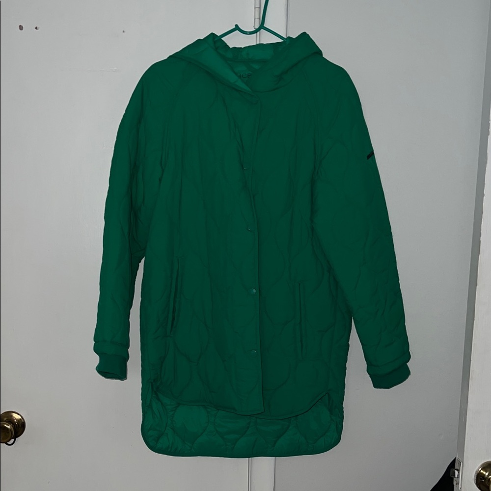 BCBGeneration Teal Hooded Puffer Jacket